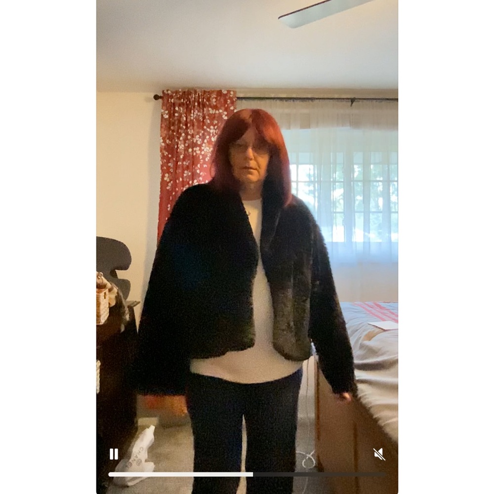 Xhilaration Black Faux Fur Jacket